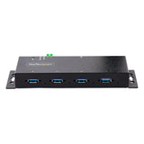 StarTech.com Hub Industrial USB 3.0 de 5Gbps de 4 Puertos - Concentrador USB con Protección de Picos y Descargas ESD - L