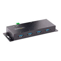 StarTech.com Hub Industrial USB 3.0 de 5Gbps de 4 Puertos - Concentrador USB con Protección de Picos y Descargas ESD - L