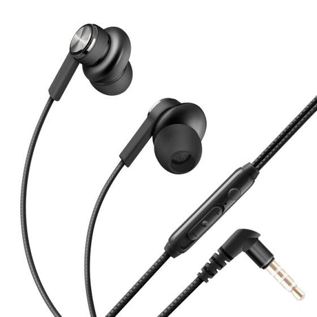 Steren AUD-336 auricular y casco Auriculares Alámbrico Dentro de oído Llamadas/Música Negro