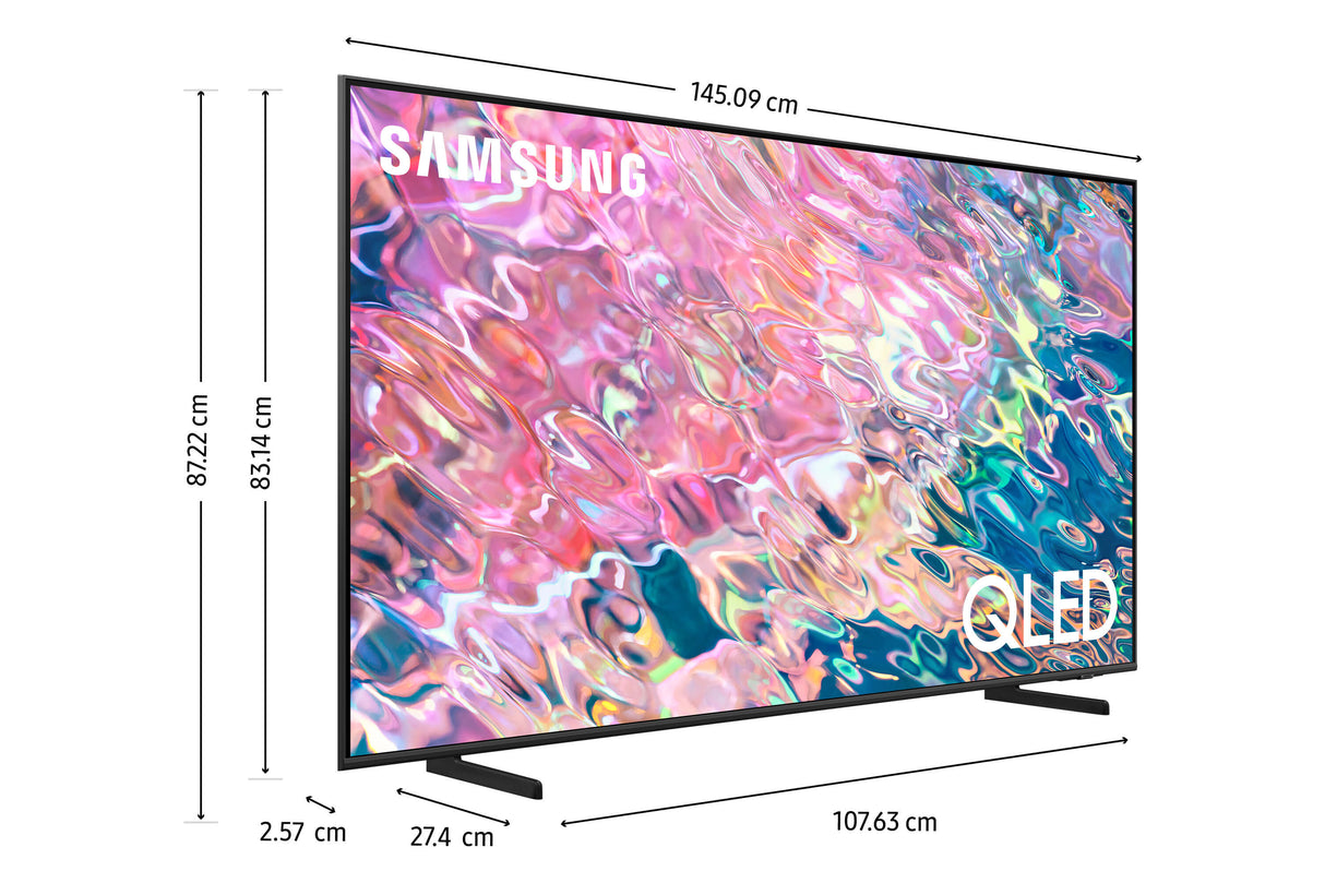 Samsung QN65Q60BAF Televisor 165,1 cm (65") 3840 x 2160 Pixeles 4K Ultra HD QLED Smart TV Wifi Negro