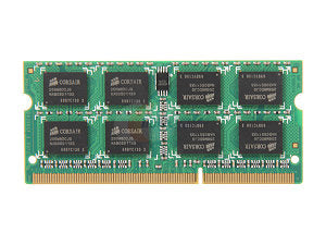 Corsair CMSA4GX3M1A1333C9 módulo de memoria 4 GB 1 x 4 GB DDR3 204-pin SO-DIMM, 1333 MHz, Multicolor