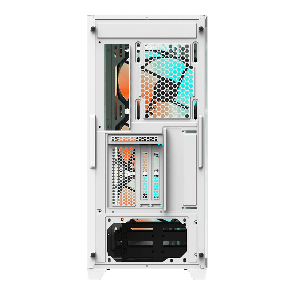 GIGABYTE GIGABYTE C301 GLASS WHITE carcasas ordenador Vidrio, Plástico, Acero Midi Tower PC Blanco