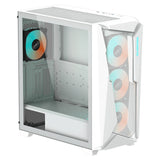 GIGABYTE GIGABYTE C301 GLASS WHITE carcasas ordenador Vidrio, Plástico, Acero Midi Tower PC Blanco