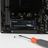 PNY CS2241 2 TB M.2 PCI Express 4.0 NVMe 3D NAND, 5000 MB/s, M280CS2241-2TB-CL