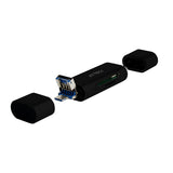 Acteck GATE EDIT DH450 lector de tarjeta USB 3.2 Gen 1 (3.1 Gen 1) Type-A/Type-C Plata, MicroSD (TransFlash)