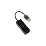 Adaptador ACTECK USB A a Ethernet RJ45 Shift Plus AE420 para Red Hasta 100 Mbps Macho a Hembra Advanced Series Negro