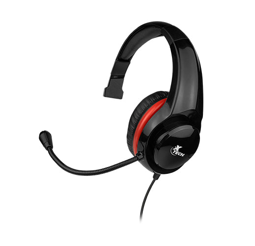 Xtech XTH-520 Auriculares Alámbrico Diadema Juego Negro, Rojo, 20 - 20000 Hz, 176 g