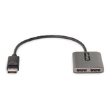 StarTech.com Hub MST de 2 Puertos DisplayPort 1.4 - Divisor Splitter DP para 2 Monitores - Adaptador DisplayPort a 2x Di