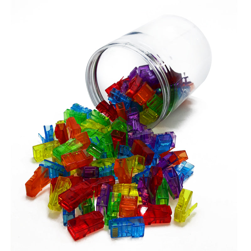 CONECTOR XCASE PLUG RJ45 CAT 5E TRASLICIDO