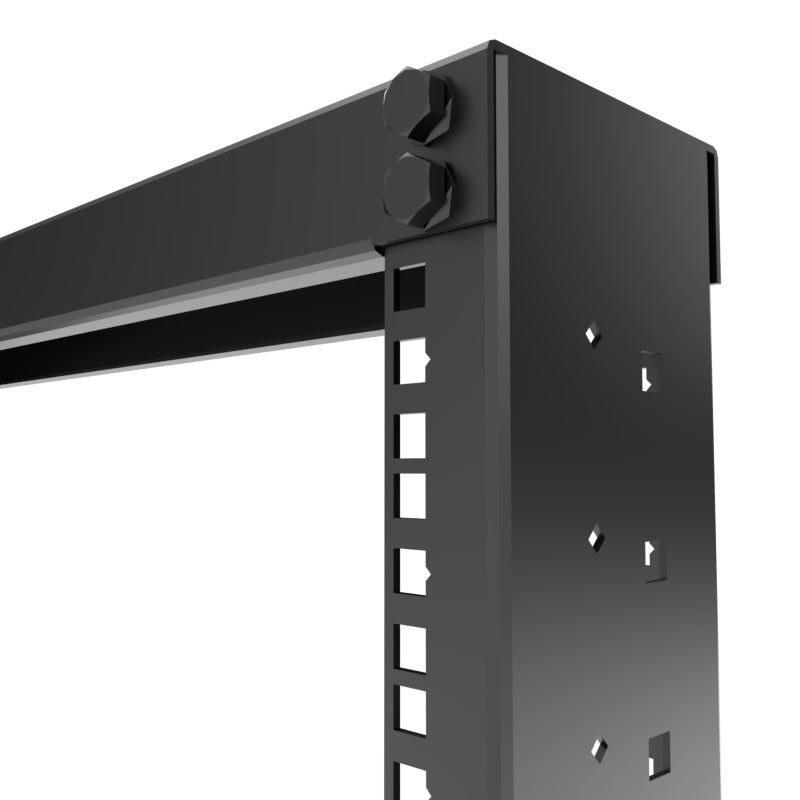 Nexxt Solutions - Rack marco abierto - 2 postes - instalable en el suelo - RAL 9005, negro barniz - 45U - 19"