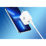 Manhattan 406291 adaptador e inversor de corriente Interior 20 W Blanco, Universal, 100 - 240 V