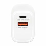 Manhattan 406291 adaptador e inversor de corriente Interior 20 W Blanco, Universal, 100 - 240 V