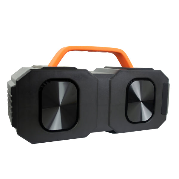 Perfect Choice Agua Goliat Altavoz portátil estéreo Negro, Naranja 50 W, 4 Ohmio, Inalámbrico y alámbrico