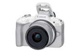 Canon EOS R50 Mirrorless Camera with 18-45mm Lens MILC 24.2 MP CMOS 6000 x 4000 Pixeles Blanco, 4K Ultra HD, Pantalla táctil