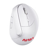 TechZone NS-MIS02 ratón Oficina Diestro RF inalámbrico 1600 DPI, Diseño vertical, Blanco