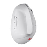 TechZone NS-MIS02 ratón Oficina Diestro RF inalámbrico 1600 DPI, Diseño vertical, Blanco