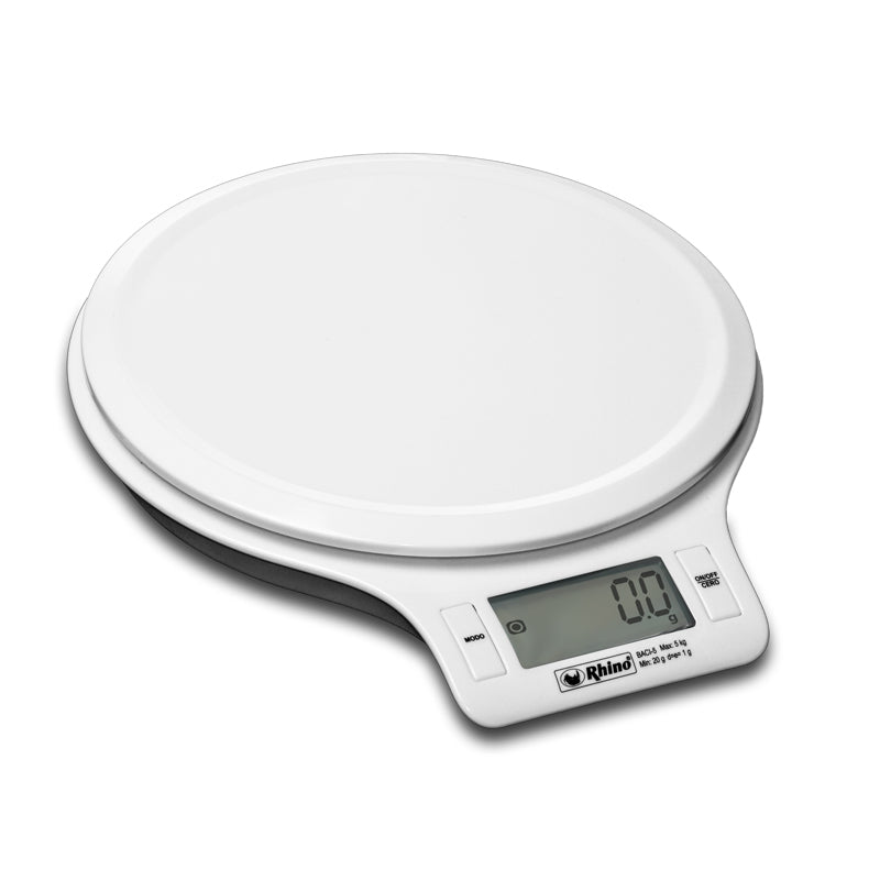 RHINO BACI-5 báscula de cocina Blanco Báscula electrónica de cocina, Plástico, AAA