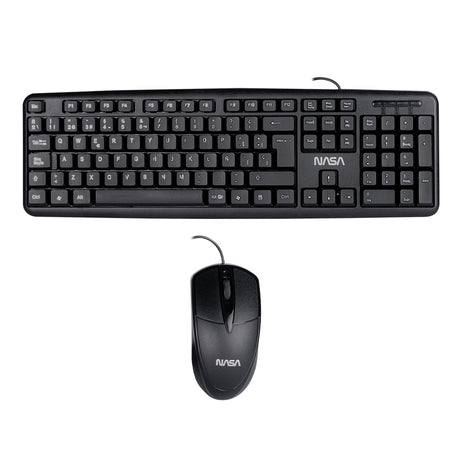 TechZone NS_AC01 teclado Ratón incluido Oficina USB Negro, Tamaño completo (100%), Alámbrico