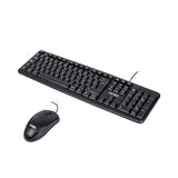 TechZone NS_AC01 teclado Ratón incluido Oficina USB Negro, Tamaño completo (100%), Alámbrico