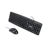 TechZone NS_AC01 teclado Ratón incluido Oficina USB Negro, Tamaño completo (100%), Alámbrico