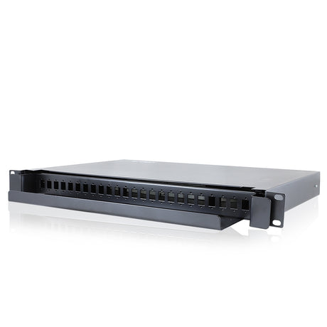 Enson ENS-ODF8002 panel de parcheo 1U, SC APC, Montaje en bastidor, Negro