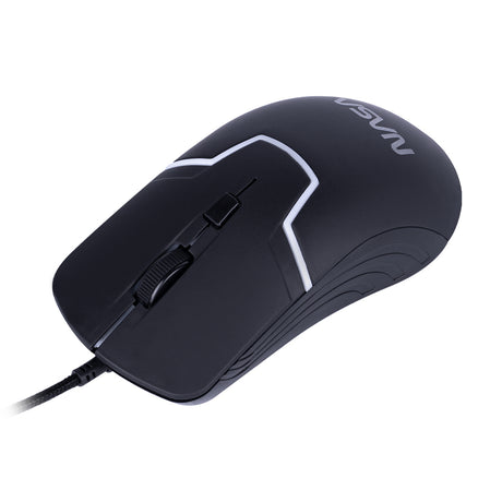 TechZone NS-GM06 ratón Juego Ambidiestro USB tipo A 3200 DPI, Negro | Ratones