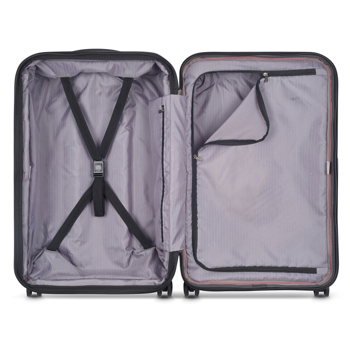 DELSEY MALETA SECURITIME ZIP RIGIDA 24 PULG PLATA