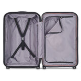 DELSEY MALETA SECURITIME ZIP RIGIDA 24 PULG PLATA
