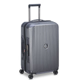 DELSEY MALETA SECURITIME ZIP RIGIDA 24 PULG PLATA