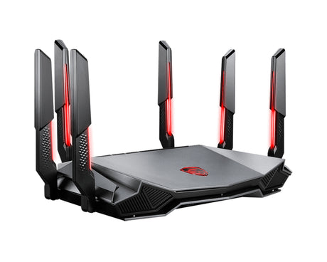 MSI RADIX AXE6600 WIFI 6E TRI-BAND Router Si Doble banda (2,4 GHz / 5 GHz) Wi-Fi 6 (802.11ax) 4804 Mbit/s