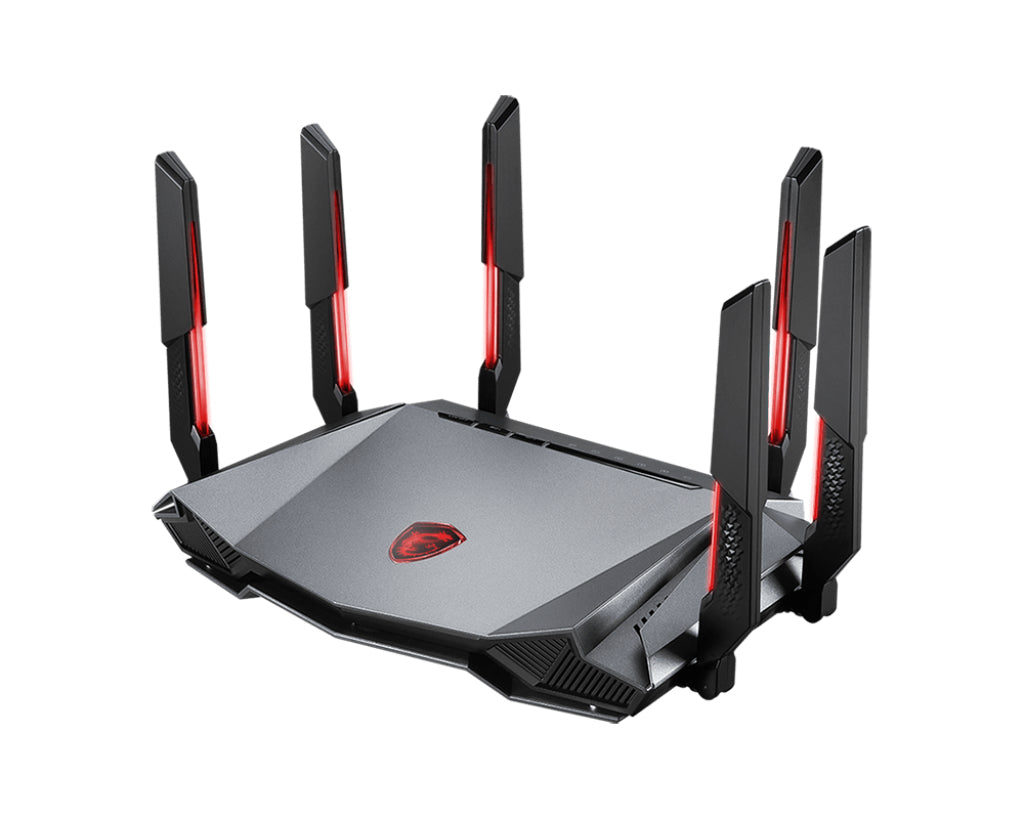 MSI RADIX AXE6600 WIFI 6E TRI-BAND Router Si Doble banda (2,4 GHz / 5 GHz) Wi-Fi 6 (802.11ax) 4804 Mbit/s