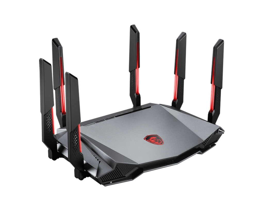 MSI RADIX AXE6600 WIFI 6E TRI-BAND Router Si Doble banda (2,4 GHz / 5 GHz) Wi-Fi 6 (802.11ax) 4804 Mbit/s