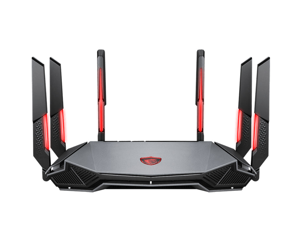 MSI RADIX AXE6600 WIFI 6E TRI-BAND Router Si Doble banda (2,4 GHz / 5 GHz) Wi-Fi 6 (802.11ax) 4804 Mbit/s