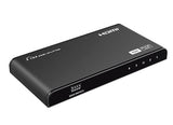 Saxxon LKV314HDR-V2.0 divisor de vídeo HDMI 4x HDMI, 1920 x 1080 Pixeles, Negro, Aluminio
