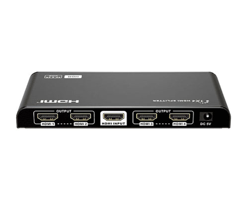 Saxxon LKV314HDR-V2.0 divisor de vídeo HDMI 4x HDMI, 1920 x 1080 Pixeles, Negro, Aluminio