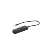 HUB USB-A 3.0 4 en 1 | 4 Puertos USB-A 3.0 (5Gbps) | Cable de 25 cm | Indicador Led | Ideal para Transferencia de Datos | Entrada USB-C para alimentar equipos de mayor consumo como discos duros | Color Negro.