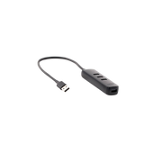 HUB USB-A 3.0 4 en 1 | 4 Puertos USB-A 3.0 (5Gbps) | Cable de 25 cm | Indicador Led | Ideal para Transferencia de Datos | Entrada USB-C para alimentar equipos de mayor consumo como discos duros | Color Negro.