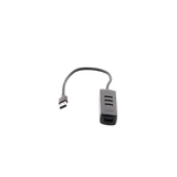 HUB USB-A 3.0 4 en 1 | 4 Puertos USB-A 3.0 (5Gbps) | Cable de 25 cm | Indicador Led | Ideal para Transferencia de Datos | Entrada USB-C para alimentar equipos de mayor consumo como discos duros | Color Negro.