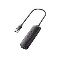 Ugreen 10915 hub de interfaz USB 3.2 Gen 1 (3.1 Gen 1) Type-A 5000 Mbit/s Negro