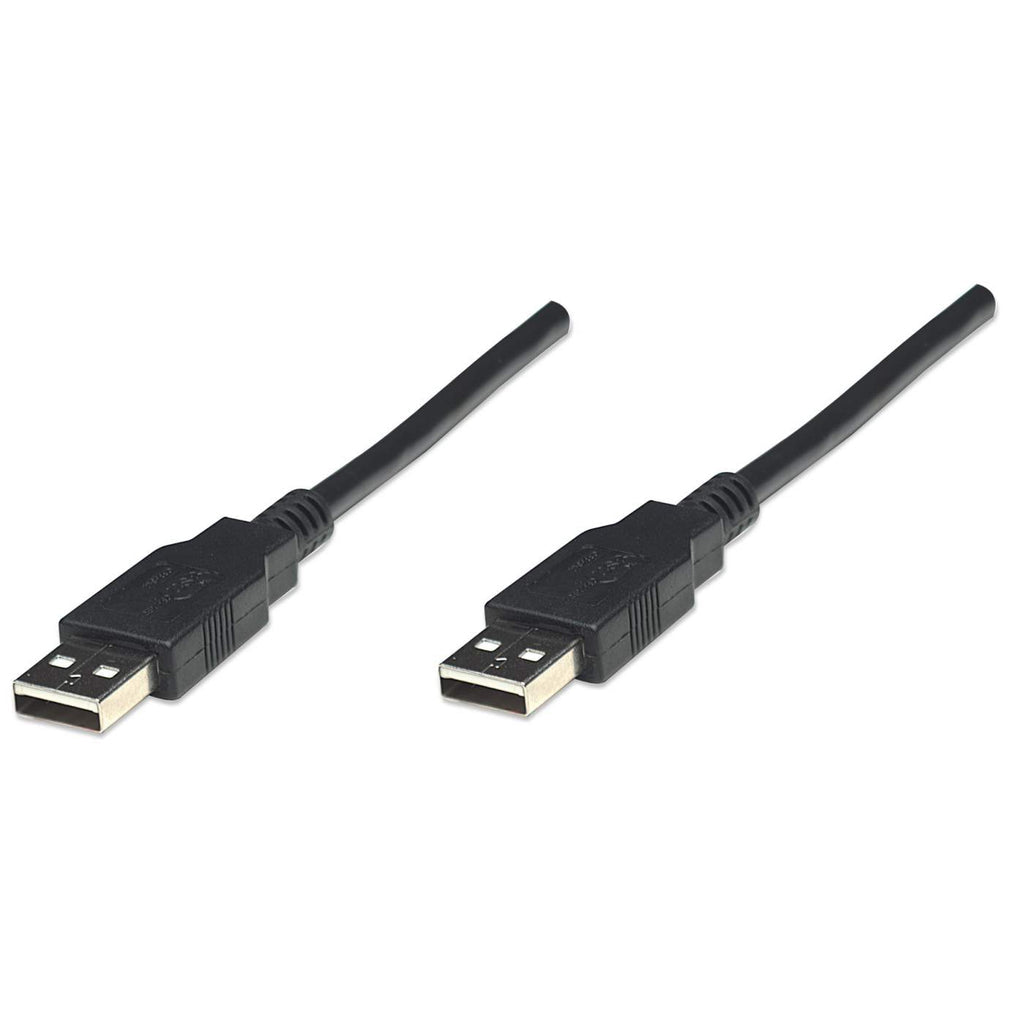 Manhattan Cable para Dispositivos USB A de Alta Velocidad, Macho/Macho, Negro