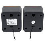 Manhattan Sistema de Altavoces, Serie 2600 altavoces 2.0 canales Mesa/estante 5 mm 6 W