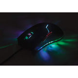 Manhattan Ratón óptico cableado para videojuegos con LED Ratón Juego USB tipo A Óptico 2400 DPI