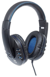 Manhattan Audífonos USB para videojuegos, con luces LED Auriculares Auriculares Diadema Llamadas/Música Binaural