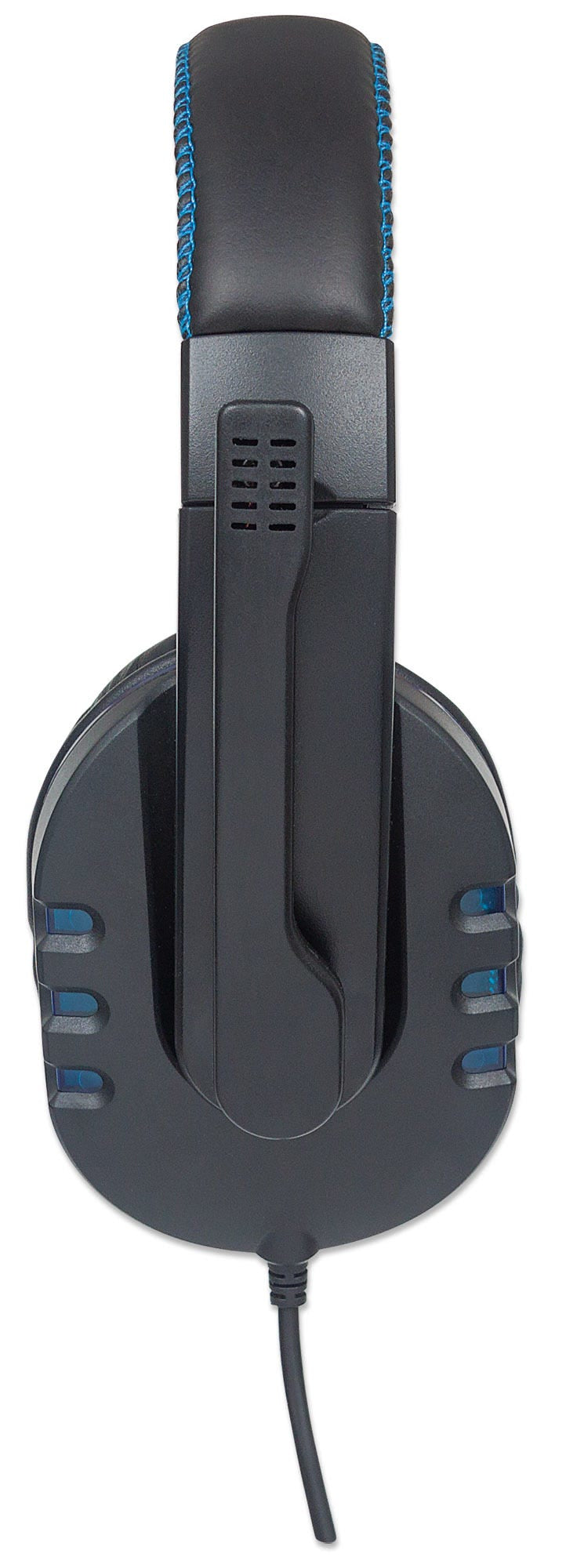 Manhattan Audífonos USB para videojuegos, con luces LED Auriculares Auriculares Diadema Llamadas/Música Binaural