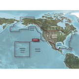 Garmin Mapa náutico / Cobertura costera EE.UU., Canadá oeste, Caribe / Contornos 1' 10-C1018-20