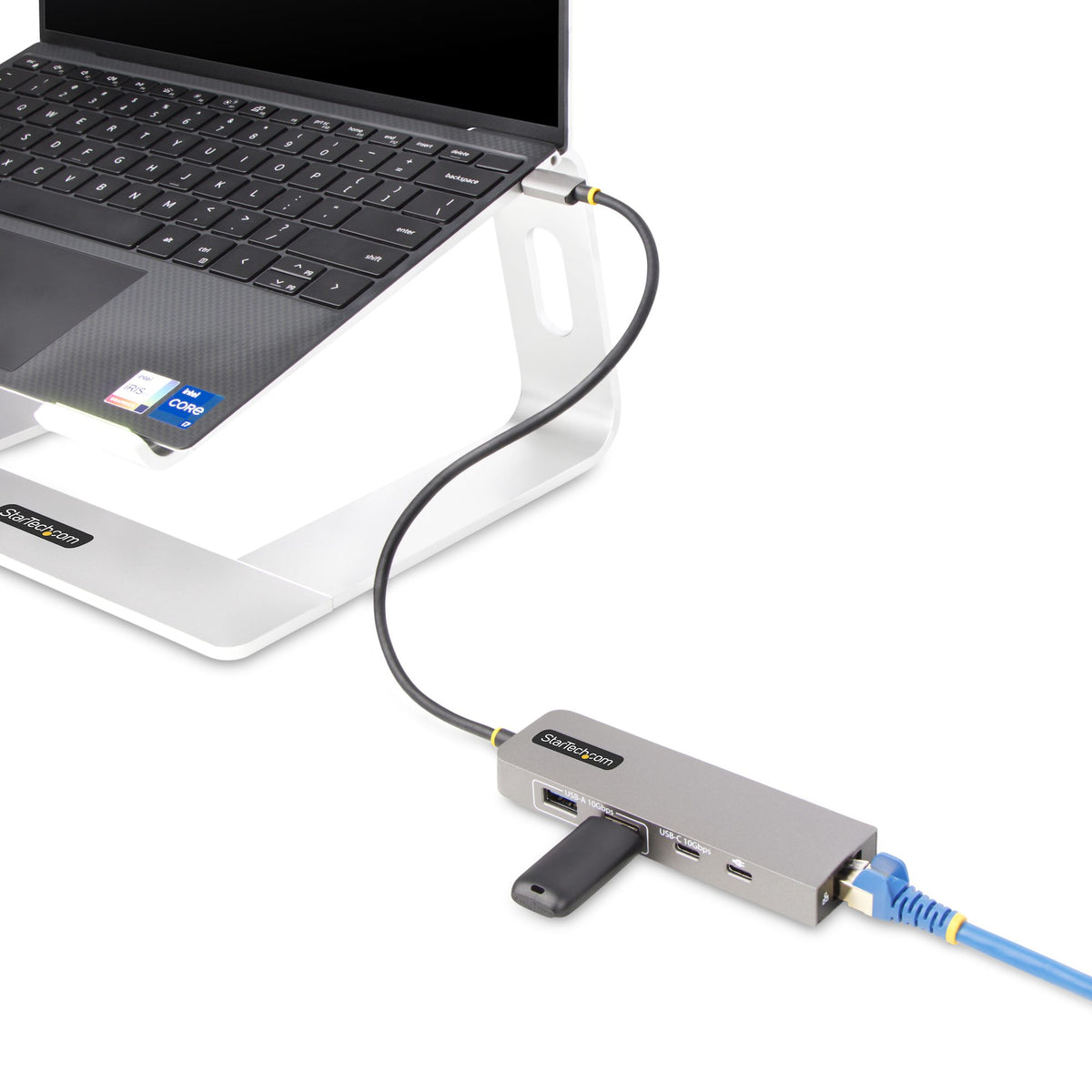 10G2A1C25EPD-USB-HUB - StarTech.com Hub USB-C de 3 Puertos con Red Ethernet de 2,5Gbps y Entrega de Alimentación PD de 100W de Paso - USB 3.2 1