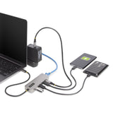 10G2A1C25EPD-USB-HUB - StarTech.com Hub USB-C de 3 Puertos con Red Ethernet de 2,5Gbps y Entrega de Alimentación PD de 100W de Paso - USB 3.2 1