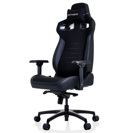 Vertagear PL4800 schwarz asiento acolchado respaldo acolchado, Negro, Negro, Tela