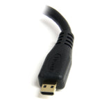 StarTech.com Adaptador Micro HDMI a HDMI - Vídeo 4K 30Hz -Cable Adaptador Dongle Micro HDMI Tipo D de Alta Velocidad a HDMI 1.4 - para Monitores o TV HDMI Ultra HDs - Macho a Hembra Cable 0,127 m HDMI tipo A (Estándar) HDMI tipo D (Micro) Hembra