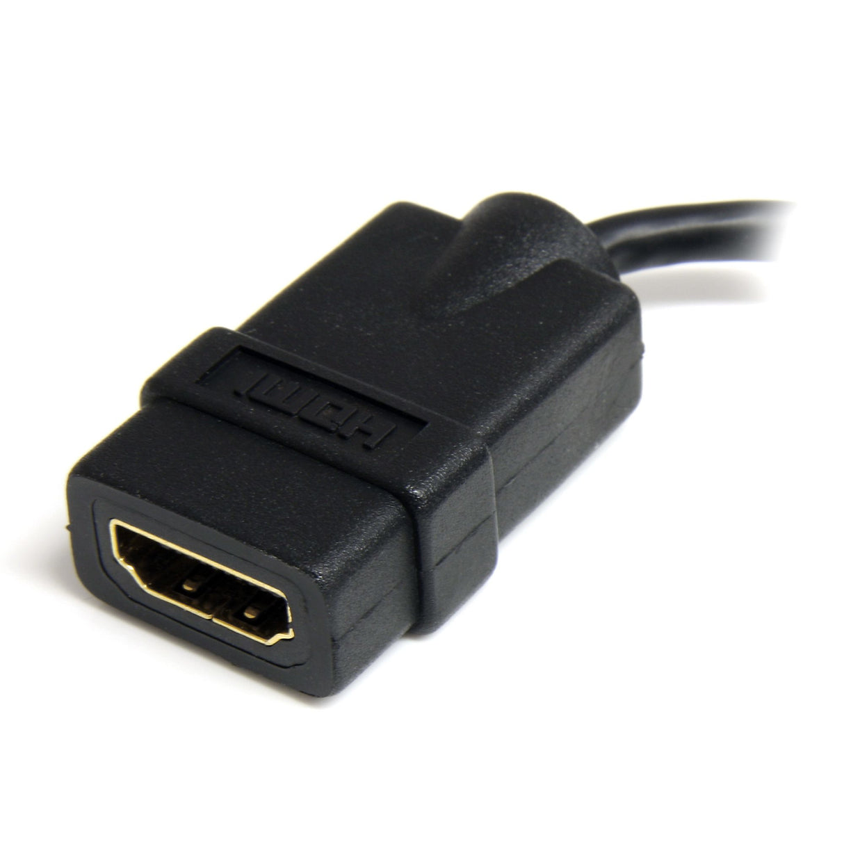 StarTech.com Adaptador Micro HDMI a HDMI - Vídeo 4K 30Hz -Cable Adaptador Dongle Micro HDMI Tipo D de Alta Velocidad a HDMI 1.4 - para Monitores o TV HDMI Ultra HDs - Macho a Hembra Cable 0,127 m HDMI tipo A (Estándar) HDMI tipo D (Micro) Hembra